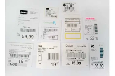 Etiqueta de preço com entrega rápida e qualidade da F&F