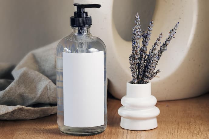 Etiquetas personalizadas para sabonete líquido resistentes