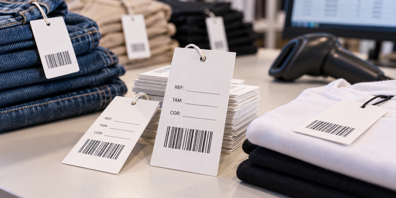 Etiquetas para roupas com código de barras evitam erros no estoque? A F&F Etiquetas te explica