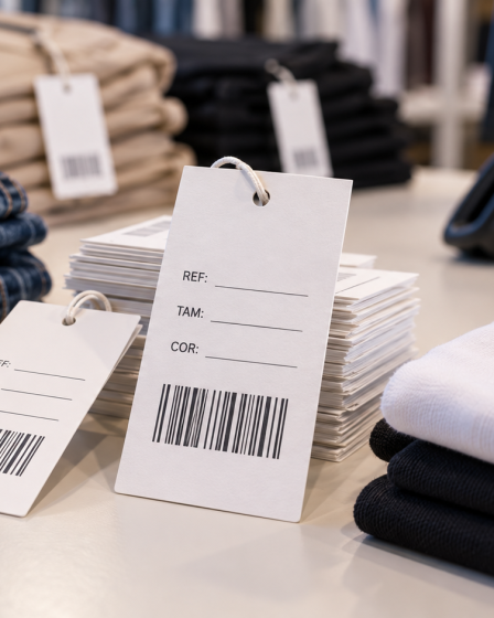 Etiquetas para roupas com código de barras evitam erros no estoque? A F&F Etiquetas te explica