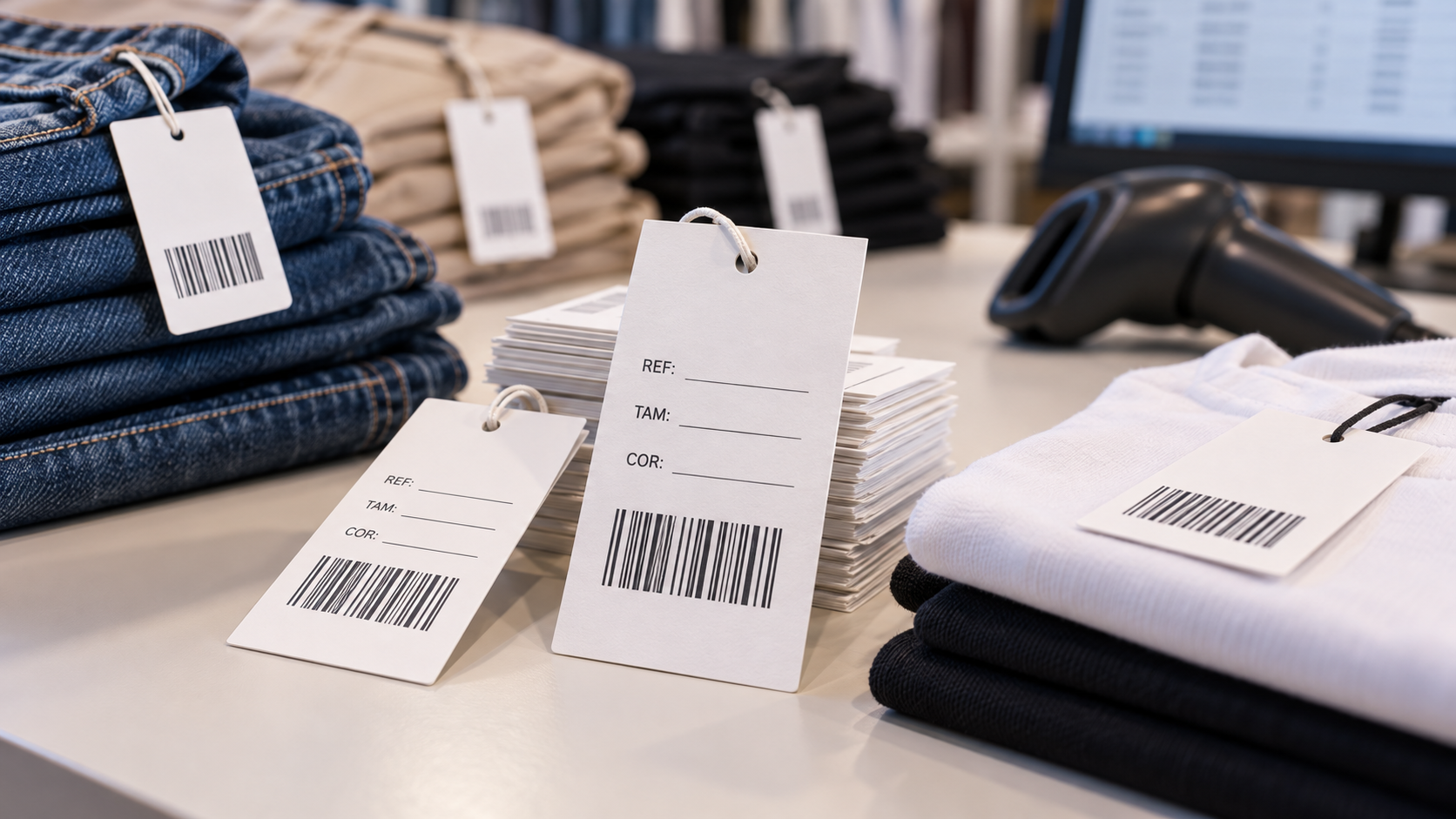 Etiquetas para roupas com código de barras evitam erros no estoque? A F&F Etiquetas te explica